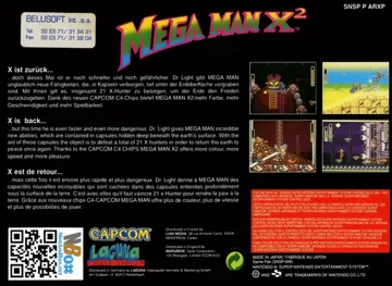 Mega Man X2 (Europe) box cover back